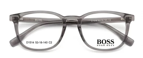 Montura BOSS D1514 — gris transparente para hombre