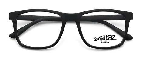 Montura Gorillaz Energy Cuadrada — negro mate para hombre