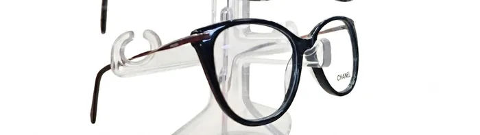 Montura Chanel Redondeada — negra para mujer